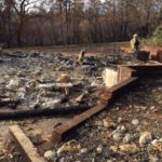 Main living area that was destroyed by the Camp Fire in Paradise, CA
